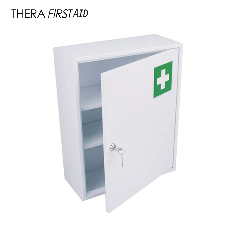 Wall Mounted Empty Metal First Aid Cabinet For Workplace And Office 