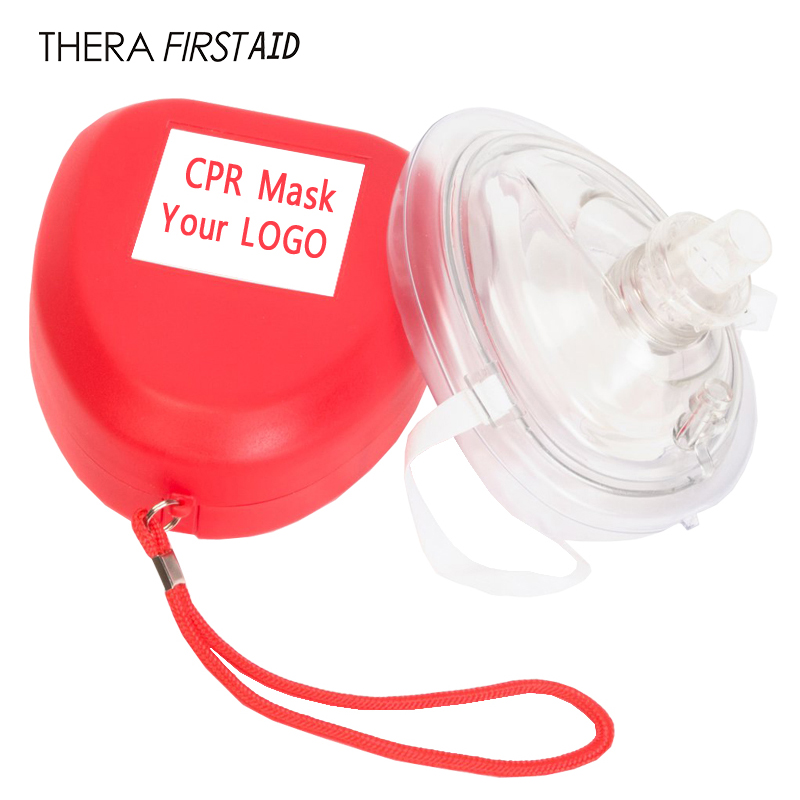 CPR mask with plastic hard case